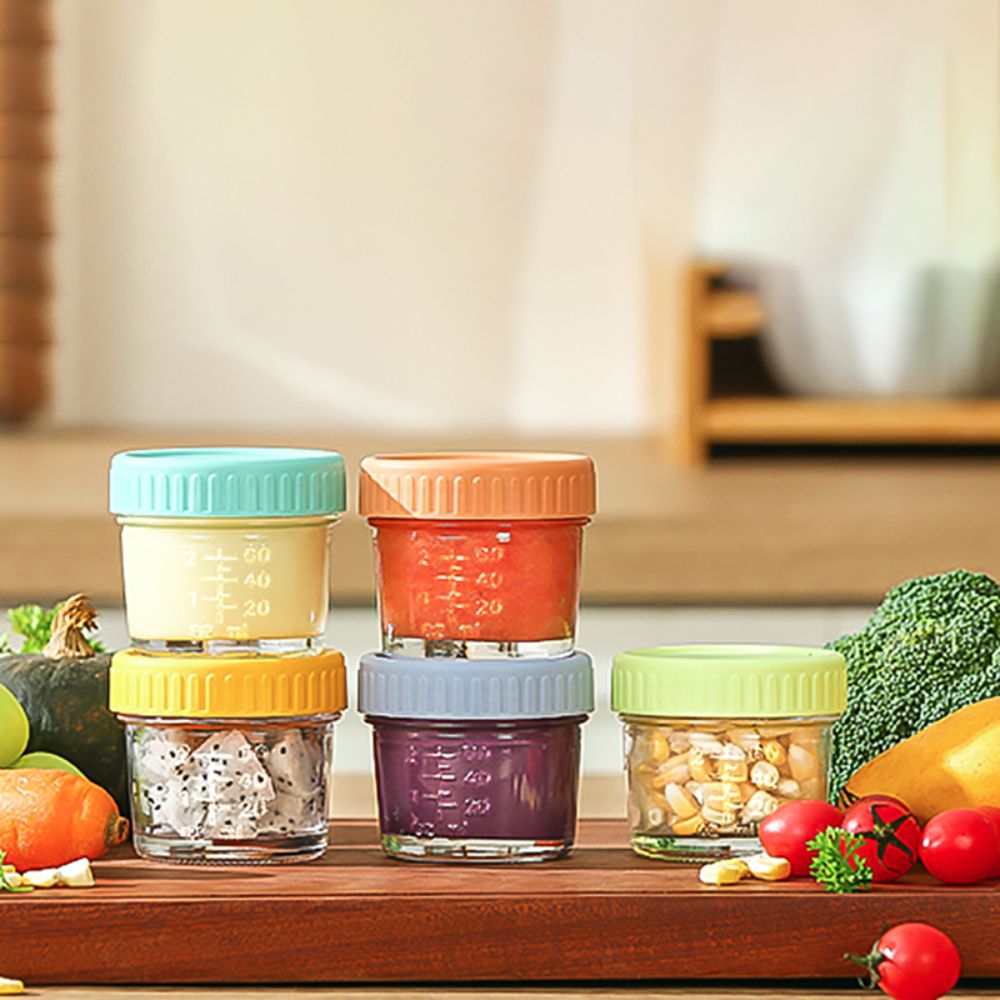 Baby Food Jar - 6 szt. Szklanych słoików typu Mason