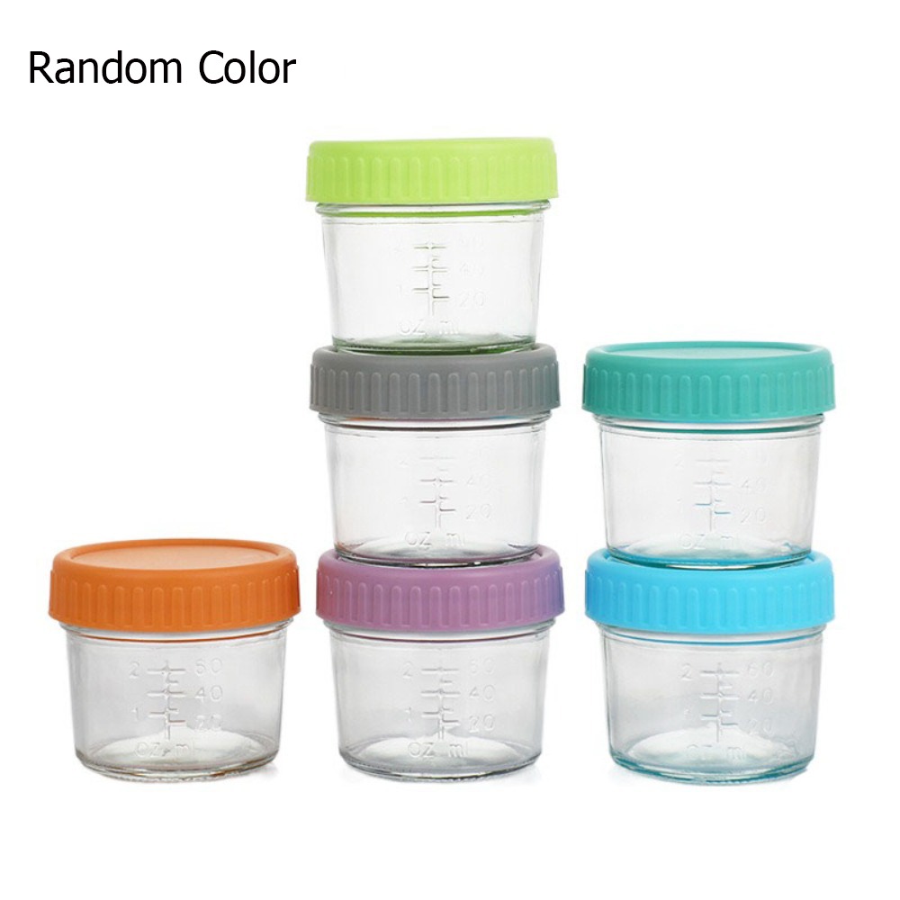 Baby Food Jar - 6 szt. Uniwersalnych szklanych pojemników na