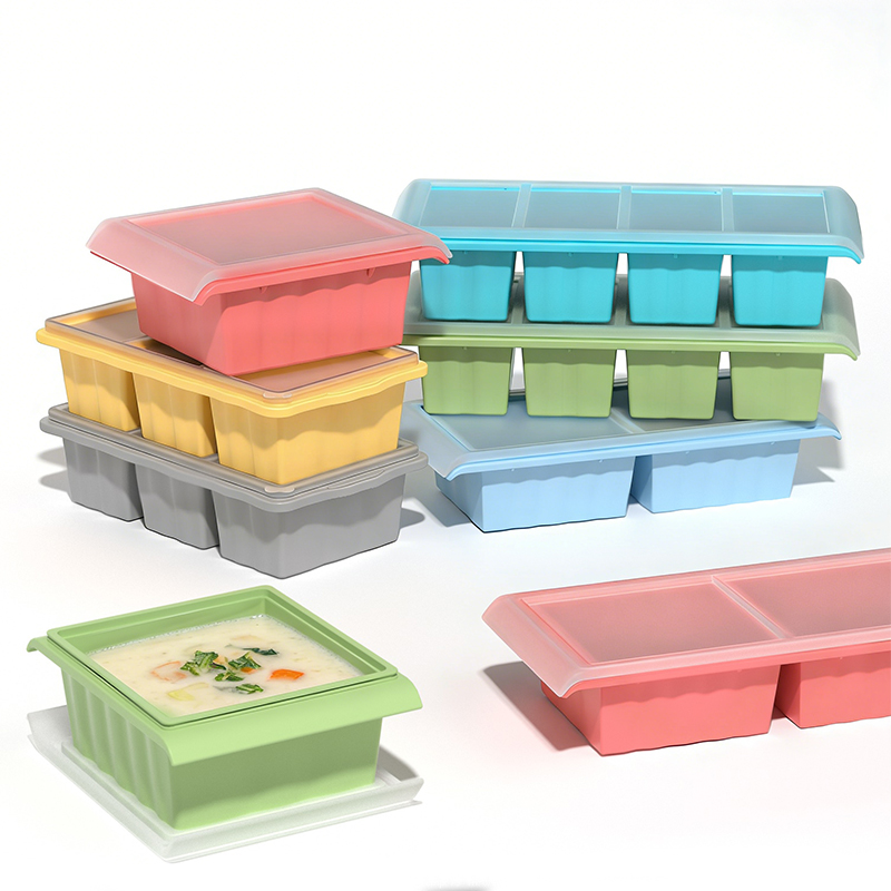 Baby Food Prep Containers - Silikonowa forma na zupę, duża forma