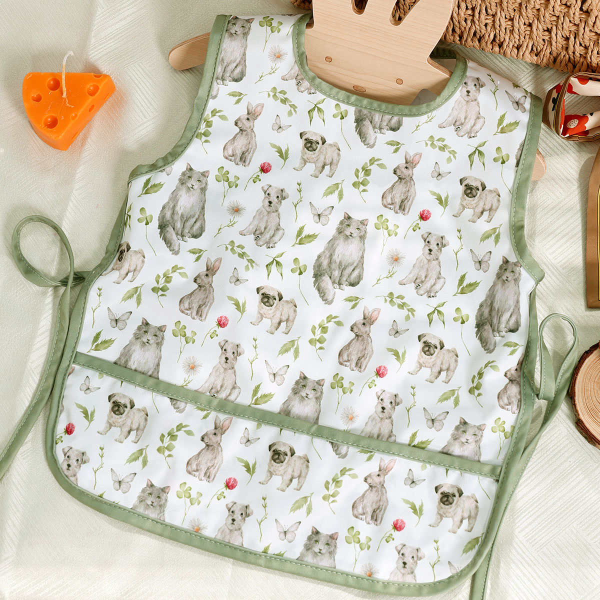 Baby Food Hipp - HappyFlute Śliniak dla niemowląt Wodoodporny fartuch